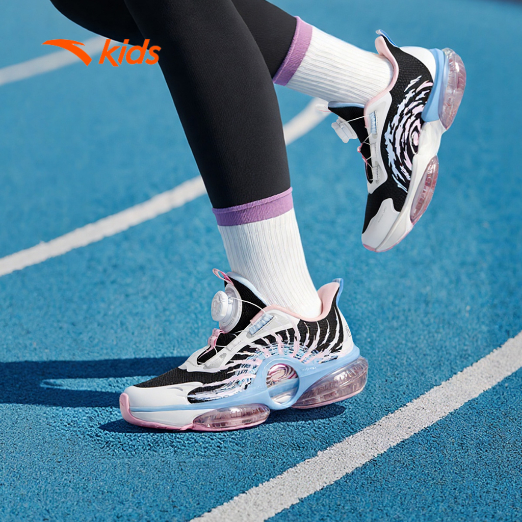 [Khóa Habu] Giày Chạy Thể Thao Bé Gái ANTA Kids UFO 7.0 3225C5507 Đế Đệm Khí Êm Ái, Thoáng Khí Size 34-39
