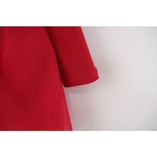 Váy dài tay bé gái dự tiệc váy tutu thời trang trẻ em phong cách Hàn thun cotton  D1197