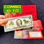 COMBO 10 Tờ Tiền 2 Đô Con Ngựa Mạ Vàng 3D Kèm Bao Lì Xì, 2Usd Sưu Tầm Lưu Niệm, Lì Xì Tết