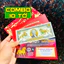 COMBO 10 Tờ Tiền 2 Đô Con Ngựa Mạ Vàng 3D Kèm Bao Lì Xì, 2Usd Sưu Tầm Lưu Niệm, Lì Xì Tết