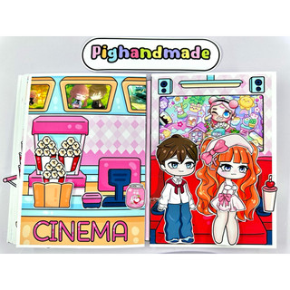 Đồ chơi bóc dán Gacha 4in1 - Trung tâm thương mại Gacha - Búp bê giấy