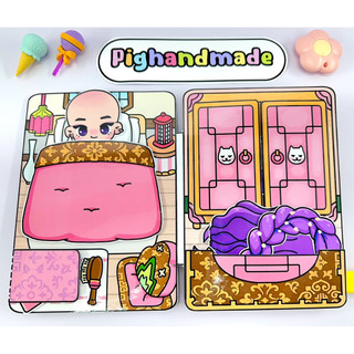 Đồ chơi bóc dán nhà búp bê Rumi - Kpop Demon - Búp bê giấy Pighandmade