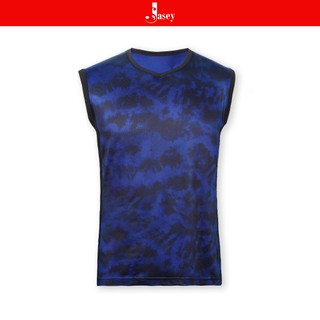 Tank Top cổ tròn camo ràn ri JASEY, áo phông nam thời trang mã 4109