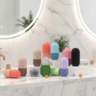 Khuôn Làm Đá Massage Mặt Silicone Cao Cấp | Chườm Lạnh Se Khít Lỗ Chân Lông Giảm Sưng Bọng Mắt