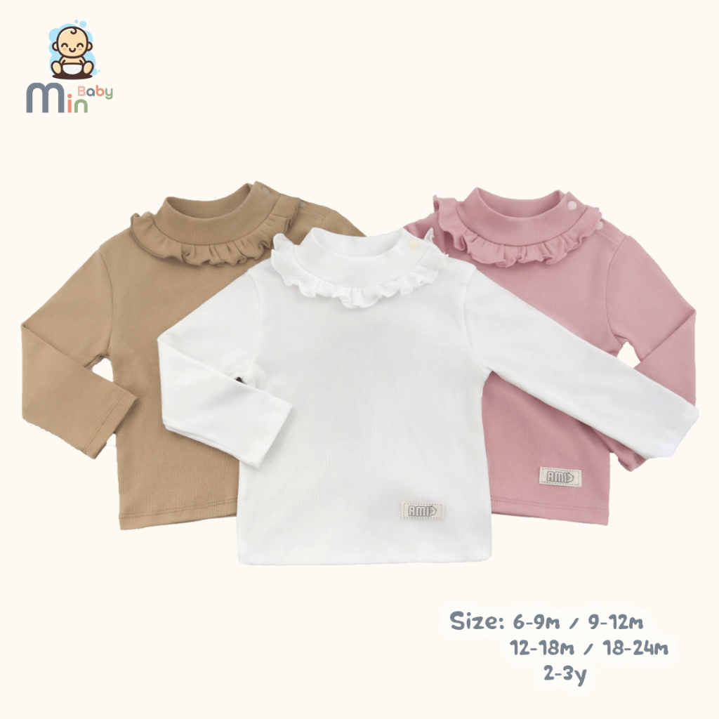 Set 2 Áo Giữ Nhiệt Bé Gái Vải Cotton Ấm Áp Giữ Nhiệt Tốt - Hàng Chính Hãng MIN0446