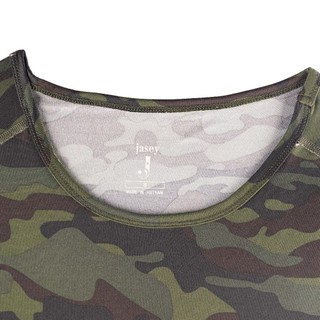 Tank Top cổ tròn camo ràn ri JASEY, áo phông nam thời trang mã 4108