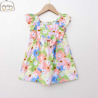 Váy Lanh bé gái, Đầm Lanh bé gái cánh tiên dáng BabyDoll ChuChoaKids [VBC33]
