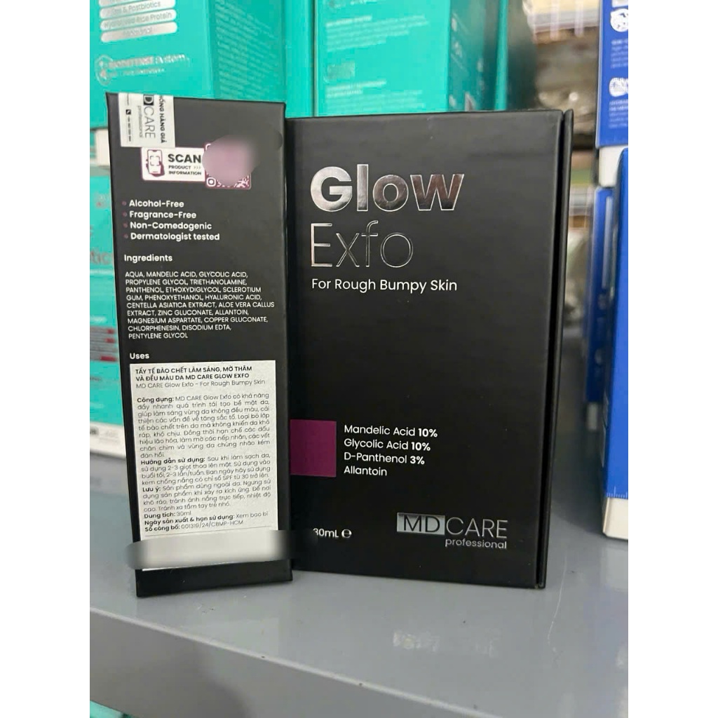 [HÀNG CTY] Serum Tẩy tế bào chết MD Care Glow Exfo/ AntiAc Exfo/ Mande Exfo 10ml/30ml