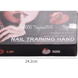 Bộ Ngón Tay Khớp Nâu 1 Ngón Học Đắp Bột & Vẽ Gel – Dụng Cụ Luyện Tập Làm Móng