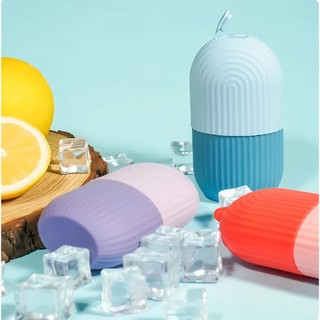 Khuôn Làm Đá Massage Mặt Silicone Cao Cấp | Chườm Lạnh Se Khít Lỗ Chân Lông Giảm Sưng Bọng Mắt