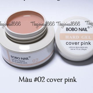 Gel Đắp Móng BOBO 56g Dạng Hũ - Nhiều Tone Màu Siêu Hot, Bền Màu, Không Nóng
