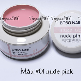Gel Đắp Móng BOBO 56g Dạng Hũ - Nhiều Tone Màu Siêu Hot, Bền Màu, Không Nóng