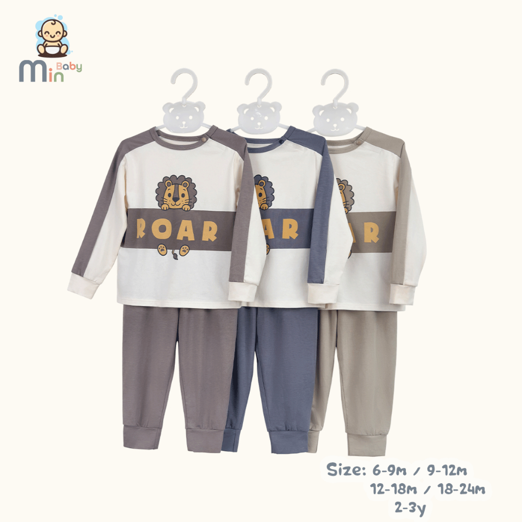 Bộ Thu Đông Bé Trai Chất Vải Modal Co Dãn Thấm Hút Mồ Hôi - Hàng Chính Hãng MIN0429