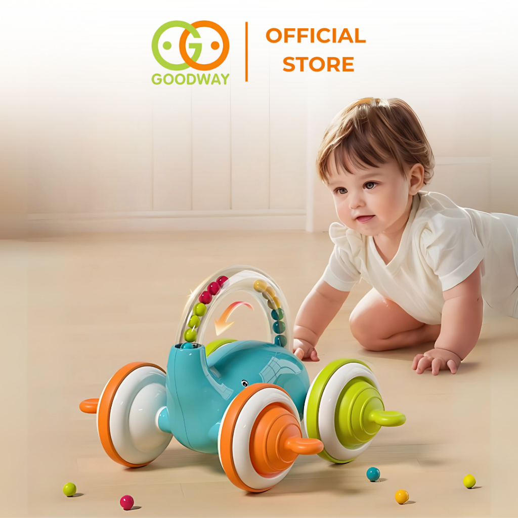 Đồ Chơi Tập Bò Cho Bé Sơ Sinh Goodway Little Elephant Toy Đồ Chơi Con Voi Phát Triển Vận Động Tinh