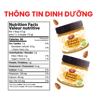 Bơ Hạnh Nhân Dan D Pak I Almonds Butter Natural I 454g