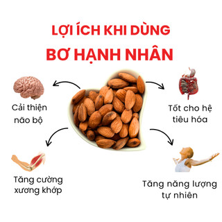 Bơ Hạnh Nhân Dan D Pak I Almonds Butter Natural I 454g