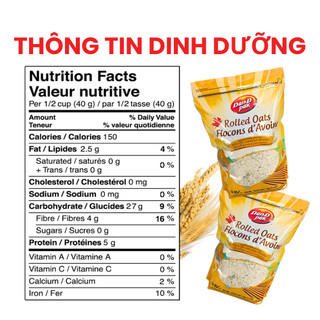 [DEAL SỐC] Yến Mạch Cán Dan D Pak I Rolled Oats I 1kg
