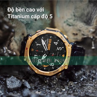 Đồng hồ thông minh Amazfit T-Rex 3 Pro, Màn AMOLED Kính Sapphire, 180+ chế độ thể thao - Chính Hãng