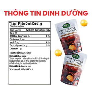 Hạt Dẻ Hấp Dan D Pak I Chestnuts Ogranic I 100g
