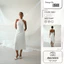 Đầm Thun Trắng Vanessa Dress Design By LASUZIE Dáng Dài Ôm Body Cổ Yếm Gợi Cảm Thời Trang Sang Trọng