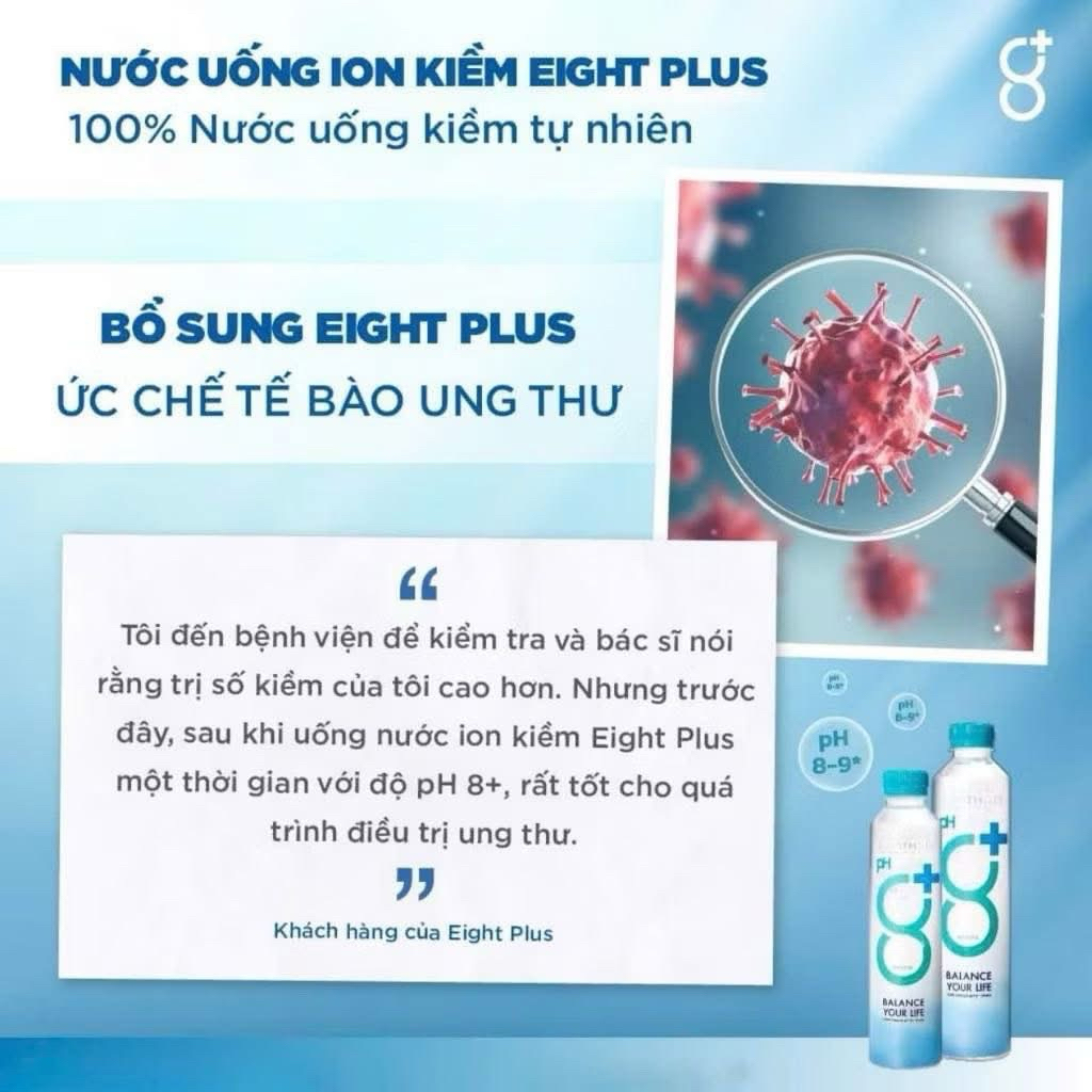 {Hot} Nước uống ION Kiềm Eight Plus có độ Ph 8-9*
