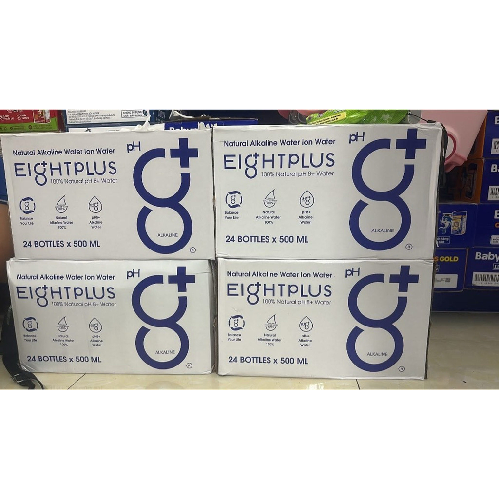 {Hot} Nước uống ION Kiềm Eight Plus có độ Ph 8-9*