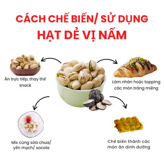 Hạt Dẻ Cười Vị Nấm Truffle Dan D Pak I Pistachios Truffle Flavor I 500g