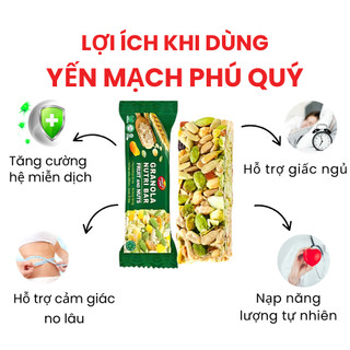 [MUA 3 TẶNG 1] Hộp 6 Thanh Granola Phú Quý Dan D Pak I Granola Nutri Bar I 6 x 30g