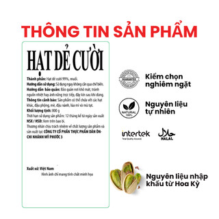 Hạt Dẻ Cười Muối Dan D Pak I Pistachio Salted I 800g