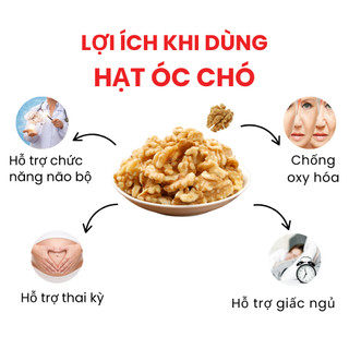 Hạt Óc Chó Tự Nhiên Dan D Pak I Walnuts Raw I 500g