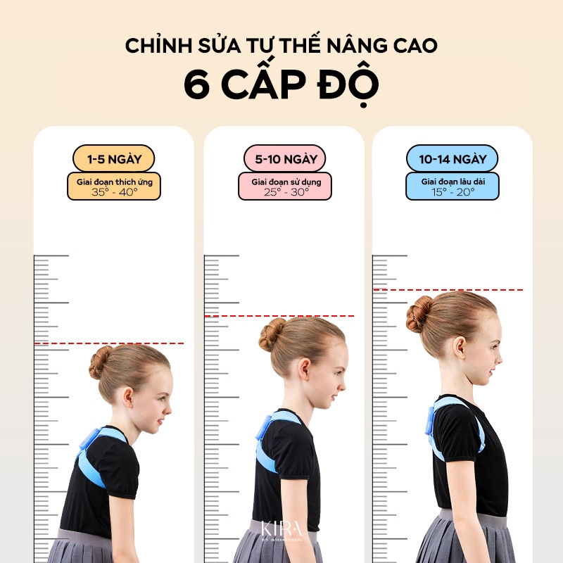 Đai chống gù lưng LCD thông minh – Nhắc nhở tư thế học đúng, ngừa cận thị, bảo vệ cột sống cho trẻ em