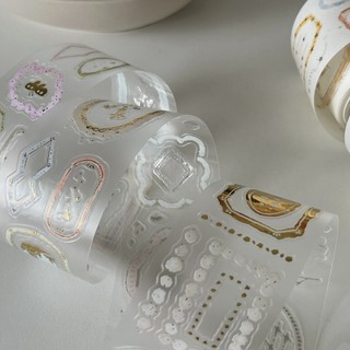 Washi tape bế viền in nhũ gold foil Princess Frame siêu đẹp chiết 164cm