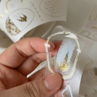 Washi tape bế viền in nhũ gold foil Princess Frame siêu đẹp chiết 164cm