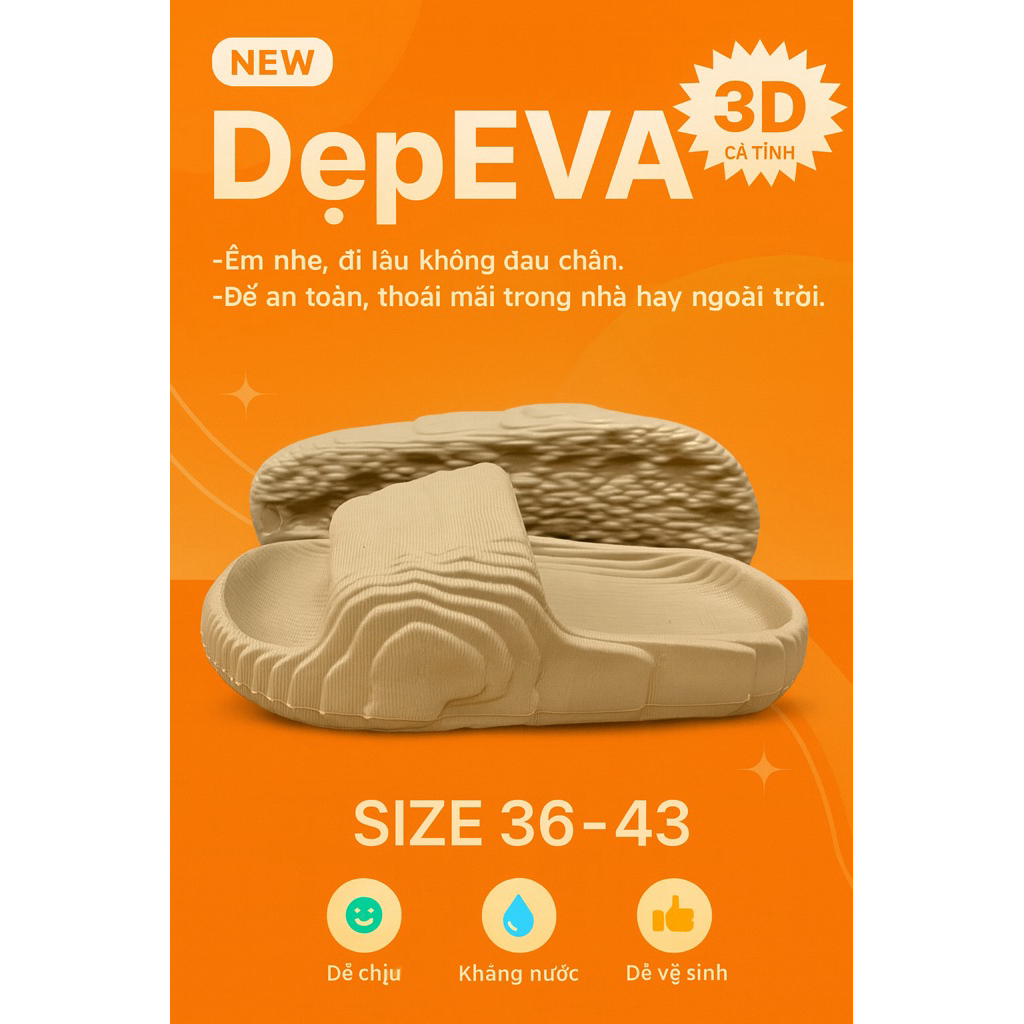 Dép Unisex Thời Trang – Thiết Kế Tầng Sóng Cá Tính size 36-43 (aleter ...