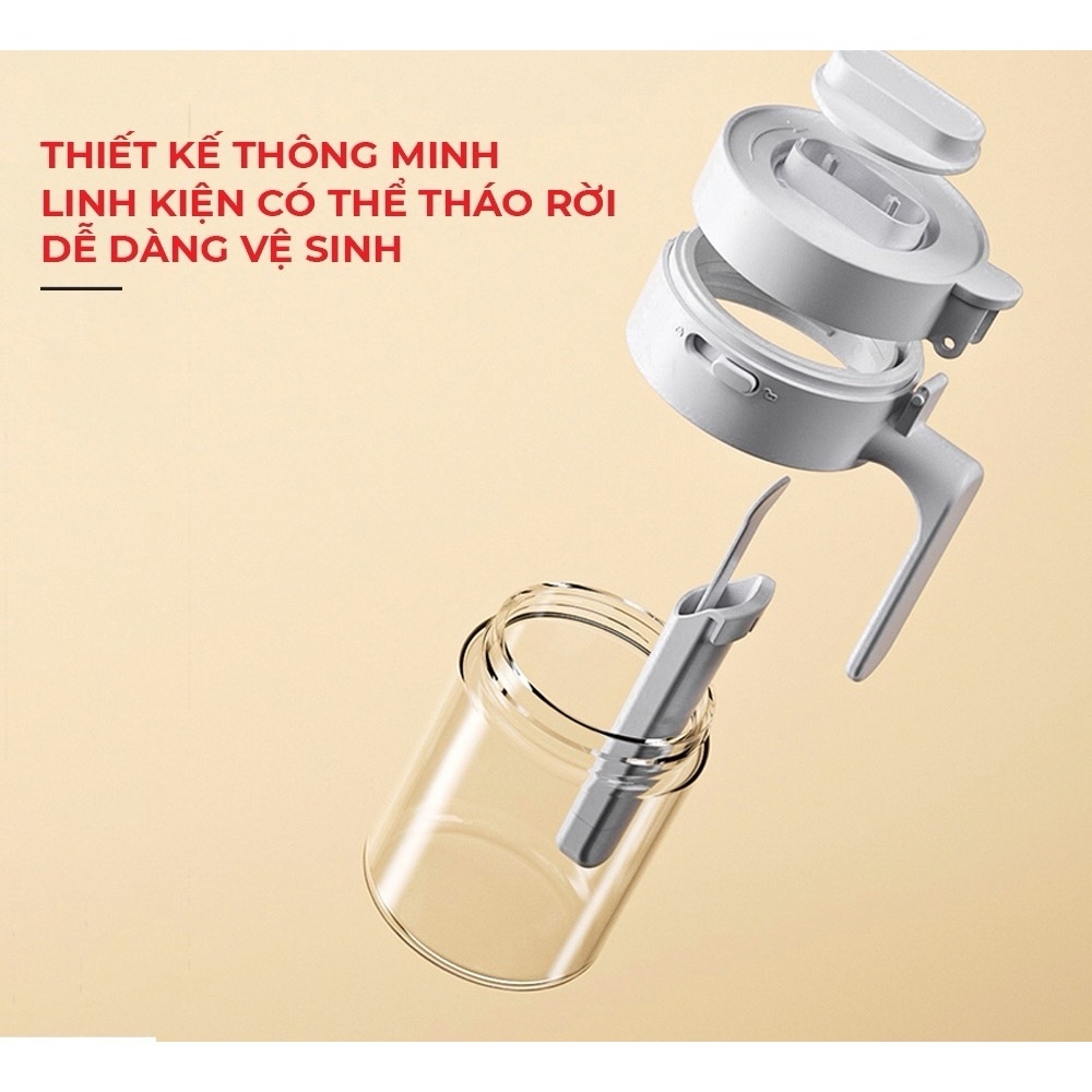 Lọ Đựng Gia Vị Thuỷ Tinh Boro Chống Vỡ Cao Cấp - Hộp Đựng Gia Vị Có Thìa Để Ngăn Riêng Chống Ẩm, Nắp Kín Có Khóa