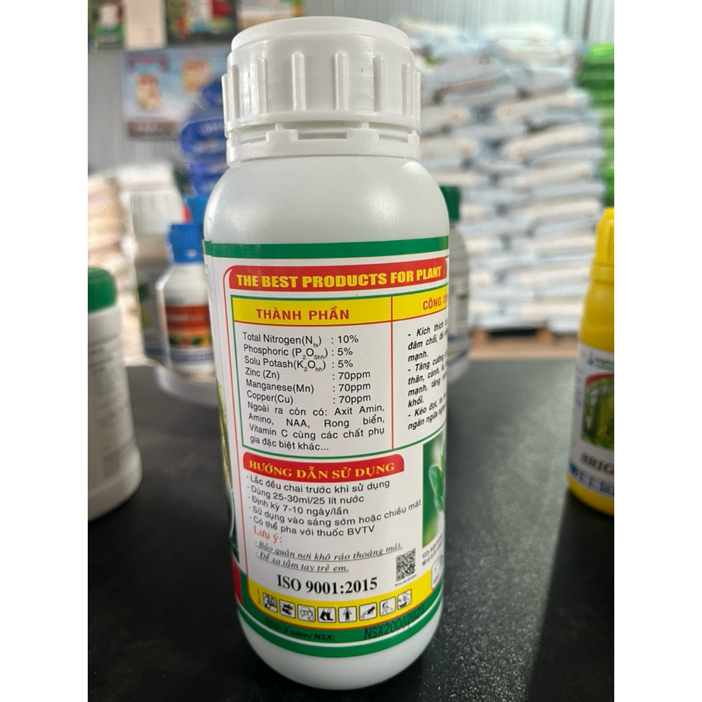 phân bón lá Siêu vọt đọt-Chai 500ml-nhú đọt nhanh- Đâm chồi mạnh