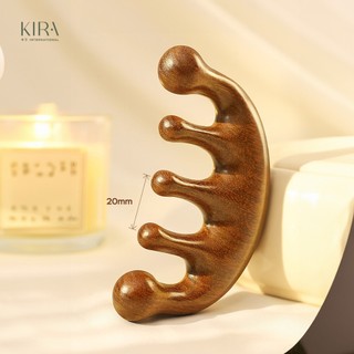 Lược bấm huyệt gỗ đàn hương – Massage đầu, gáy và toàn thân, hỗ trợ lưu thông máu hiệu quả