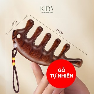 Lược bấm huyệt gỗ đàn hương – Massage đầu, gáy và toàn thân, hỗ trợ lưu thông máu hiệu quả