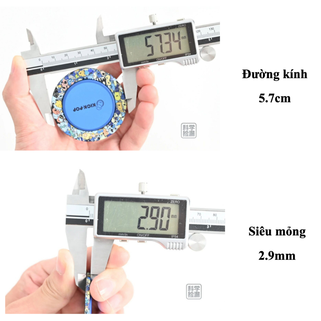 Giá đỡ KICK-POP từ tính dành cho điện thoại, siêu mỏng nhẹ, hít chắc chắn, đa dạng màu sắc