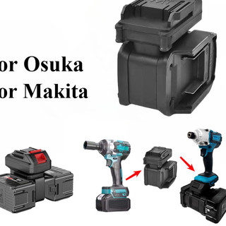 Chân Đế Chuyển Đổi , Đế Ghép Pin , Đế Gộp Pin Chuyển 1 Pin MAKITA 18V 21V Sang 2 Pin MAKITA