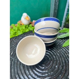 Chén Soup Cao Cấp Vẽ Cá Ba Đuôi/Măng Cụt/Cá Xanh/Chỉ/Phết/Hoa Đường Kính 10cm - Gốm Xưa Lái Thiêu Cho Người Hoài Niệm