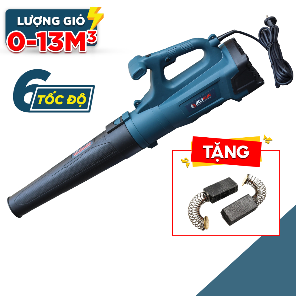 [CHÍNH HÃNG] Máy thổi lá điện BOSSUN BS-TL3800W, Công Suất 3800W, Dây điện dài 8m, 6 Tốc độ Mạnh Mẽ | BigBuy360 - bigbuy360.vn