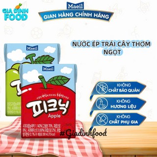 Nước ép trái cây Picnic Hàn Quốc nho và táo hộp 200ml