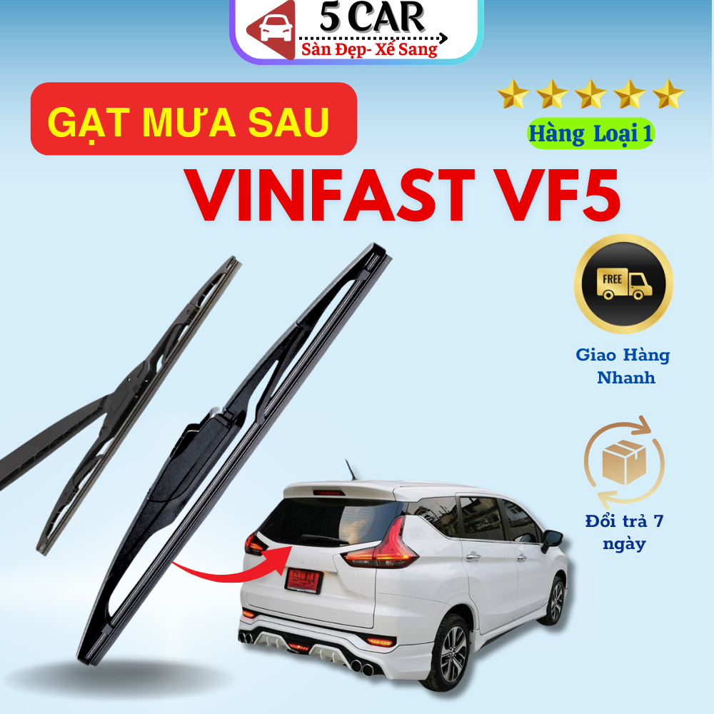Lưỡi Gạt Mưa Sau Xe Ô Tô Vinfast VF5/ Herio Green- gạt nước sau xe Vinfast VF5 vừa khít xe siêu bền,siêu sạch