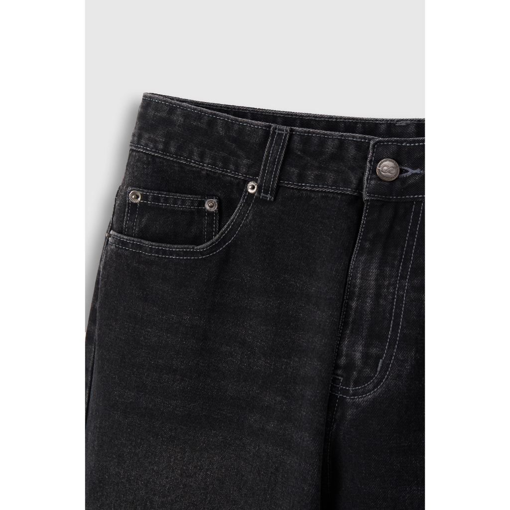 Quần Jeans Nam BOO Dáng Straight Thêu Logo Dễ Phối Đồ, Chất Liệu Cao Cấp