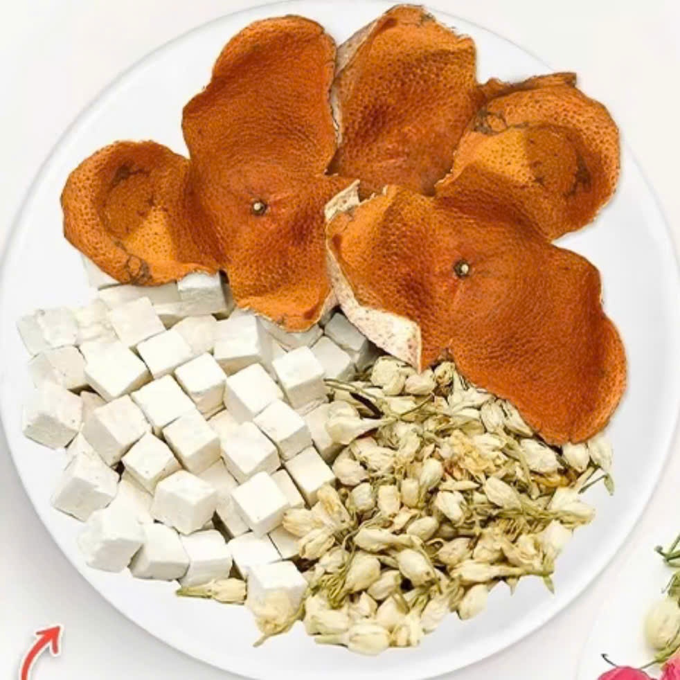 Trà Lưu Hương Thơm Cơ Thể Hoa Nhài Trần Bì Bạch Phục Linh
