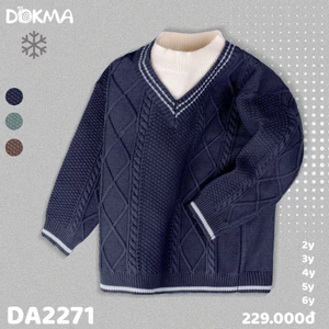 Áo Len Dài Tay Bo Gấu Xinh Xắn Dành Cho Bé Gái Dokma Mã DA987 DA1644 DA1645 DA2994 DA2271 DA2273