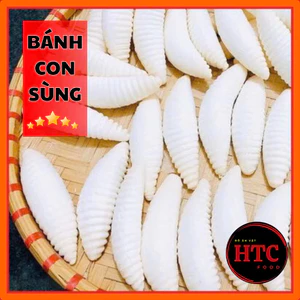 Bánh men con sùng loại 1, bánh ăn vặt giòn tan, thơm ngon, ít ngọt, túi 500g/1kg, đồ ăn vặt HTC Food