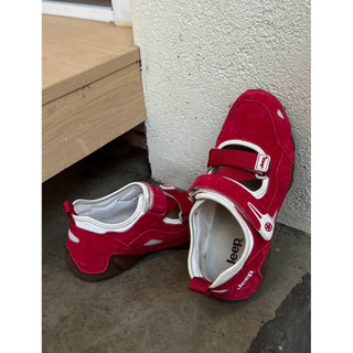 Giày Jeep Outdoor Shoes Women’s Low Top “Begie Red”