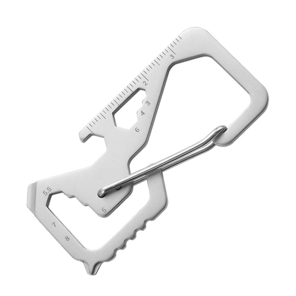 Móc khóa EDC carabiner đa năng 13 trong 1